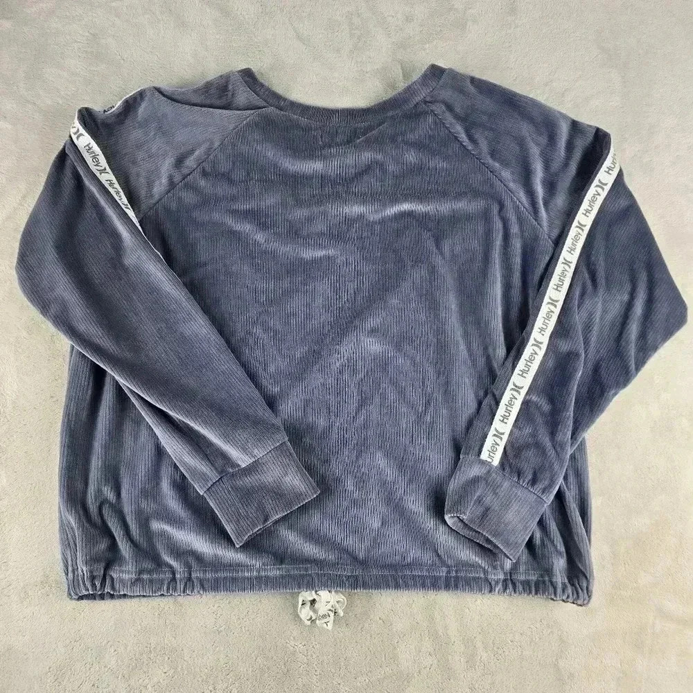Hurley tracksuit Sweatsuit sweatshirt & Pants Blue size medium polyester blend - Picture 2 of 14
